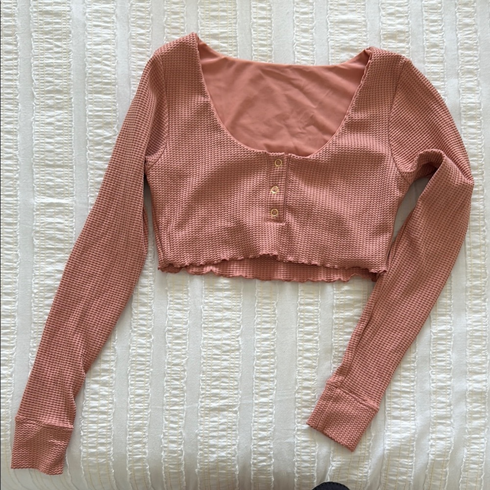 Women's Corral Long Sleeve Crop Top